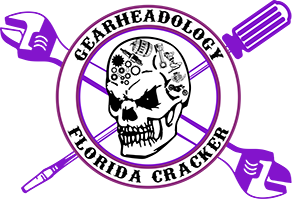 17" Florida Cracker Black and Purple Vinyl Sticker